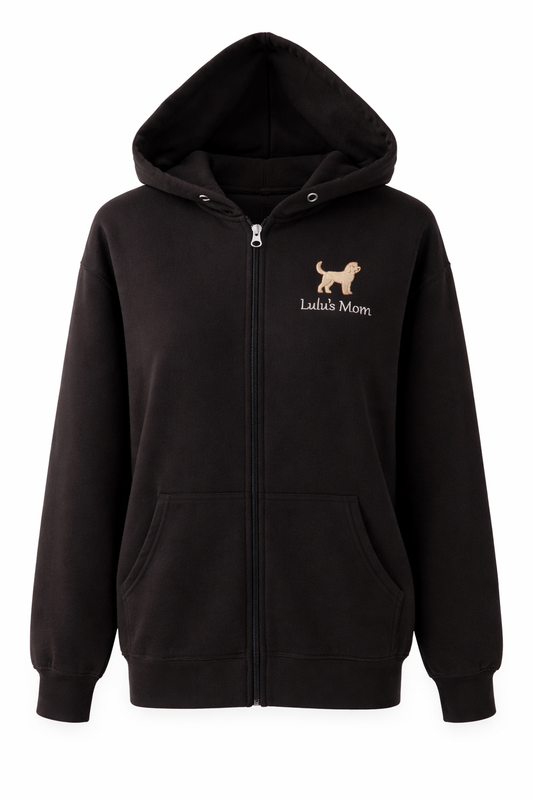 Dog Icon- Zip Up Sweatshirt