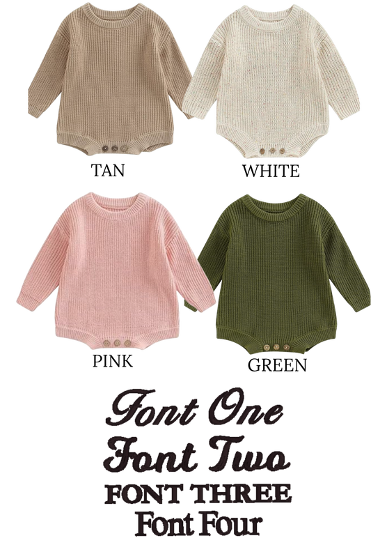 BABY ONESIE SWEATER